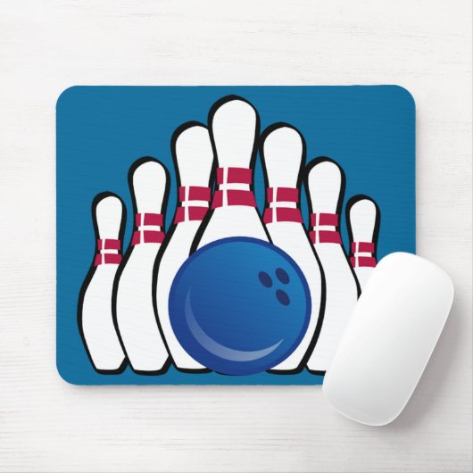 Tapis De Souris Bowling Design Mousepad (Avec souris)