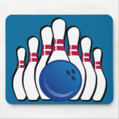Tapis De Souris Bowling Design Mousepad (Devant)