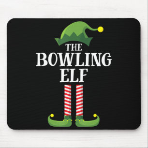 Tapis De Souris Bowling Elf Correspondance Famille Groupe Noël
