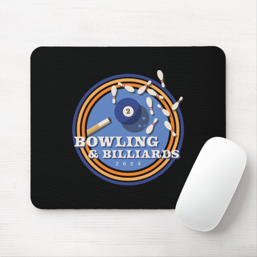 Tapis De Souris Bowling Et Billard - 2 Ll (Avec souris)