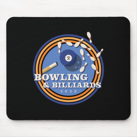 Tapis De Souris Bowling Et Billard - 2 Ll (Devant)