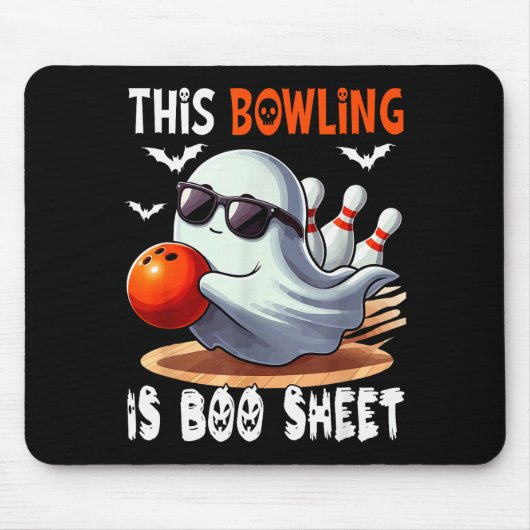 Tapis De Souris Bowling Is Boo Sheet Halloween Costume Player Team (Devant)