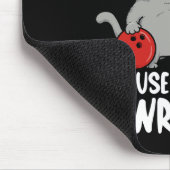 Tapis De Souris Bowling Parce que le meurtre est faux Funny Cat 1 (Coin)