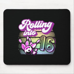 Tapis De Souris Bowling Party Rolling Dans 16 Bowling Anniversaire