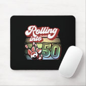 Tapis De Souris Bowling Party Rolling Dans 50 Bowling Anniversaire (Avec souris)
