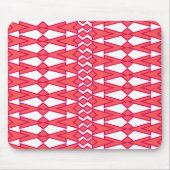 Tapis De Souris Bowties rouges et roses (Devant)