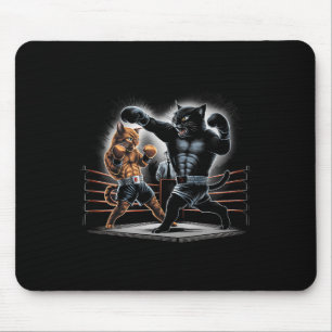 Tapis De Souris Boxe Chats Kitty Boxing Amateurs Design graphique