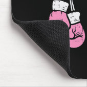 Tapis De Souris Boxe de cancer du sein Gants Son combat Mon combat (Coin)