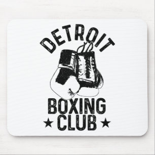 Tapis De Souris Boxe Detroit Michigan Arts Martiaux Boxeur 1 