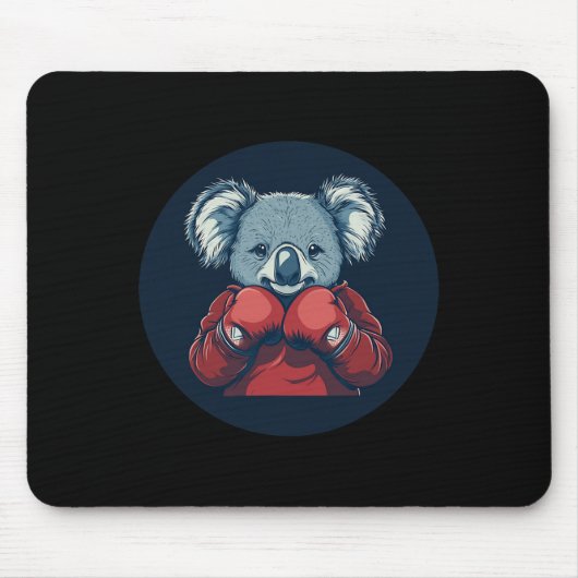 Tapis De Souris Boxe D'Ours Koala Pour Un Vibe De Knockout (Devant)