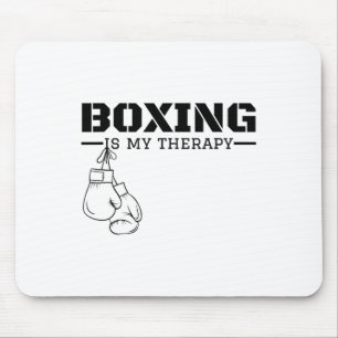Tapis De Souris Boxe Est Ma Thérapie Drôle Boxer Fitness W