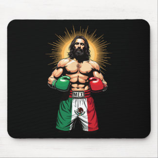 Tapis De Souris Boxe mexicaine - shorts de boxe Jésus Christ Mex