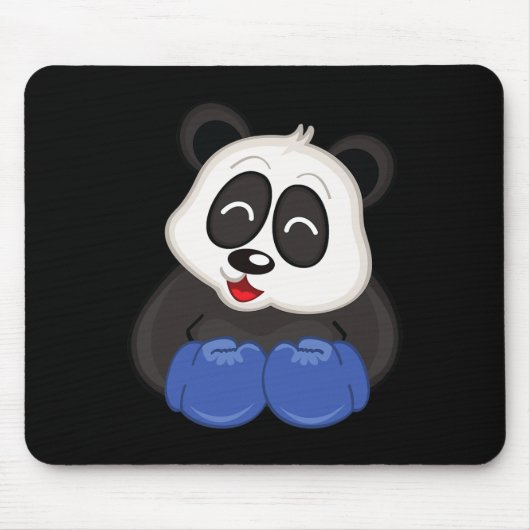 Tapis De Souris Boxe - Ours Panda (Devant)