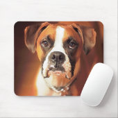 Tapis De Souris Boxer Aquarelle (Avec souris)