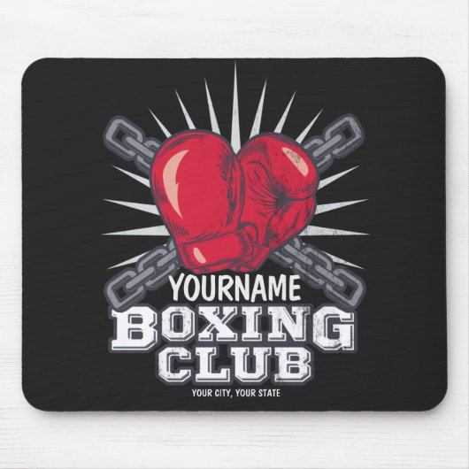 Tapis De Souris Boxer champion de course (Devant)