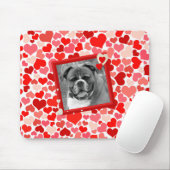 Tapis De Souris Boxer Coeurs de chien mousepad (Avec souris)