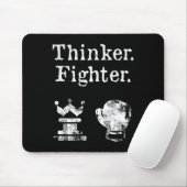 Tapis De Souris Boxer d'échecs Thinker Boxer Chess Gif d'échecs (Avec souris)