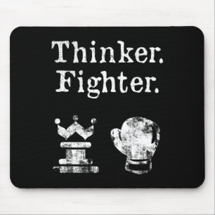 Tapis De Souris Boxer d'échecs Thinker Boxer Chess Gif d'échecs