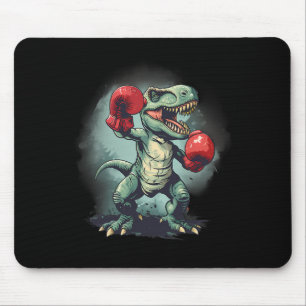 Tapis De Souris Boxer Dinosaur Boxing Dino Kickboxing T-rex Boxing