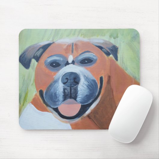 Tapis De Souris Boxer Dog Mousepad (Avec souris)