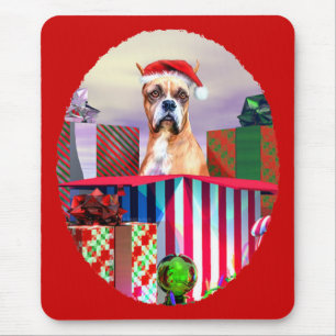 Tapis De Souris Boxer Noël Surprise