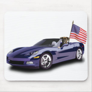 Tapis De Souris Boxeur dans le mousepad sportscar bleu