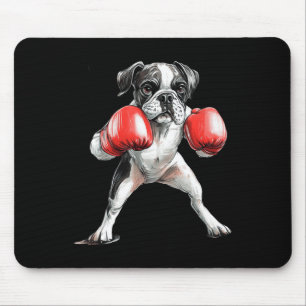 Tapis De Souris Boxeur de boxe partage l'humour avec charme de chi