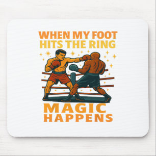 Tapis De Souris Boxeur Drôle Combattant de Boxe Cadeaux d'Humour S