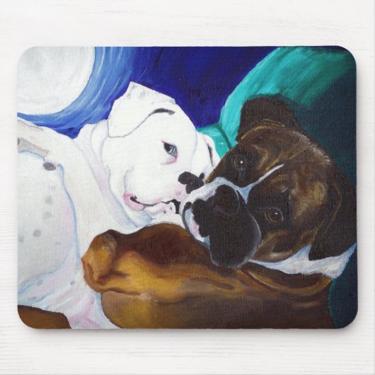 Tapis De Souris Boxeurs éclatés (Devant)