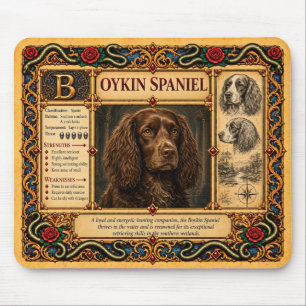 Tapis De Souris Boykin Spaniel, Art du Bestiaire Médiéval