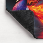 Tapis De Souris Boyon de flamme éblouissant canard mandarin chaud (Coin)