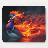Tapis De Souris Boyon de flamme éblouissant canard mandarin chaud (Devant)