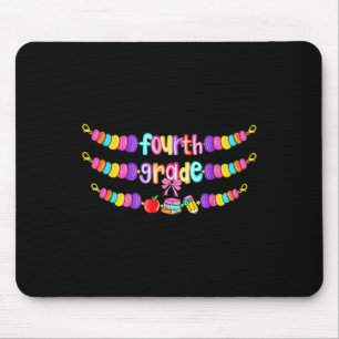 Tapis De Souris Bracelet de rentrée scolaire 4e année enseignant f