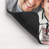 Tapis De Souris Bracelet Script Meilleur papa Jamais Photo (Coin)