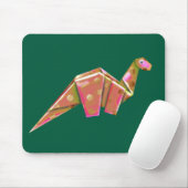 Tapis De Souris Brachiosaure Origami Googly-Eyed - Iridescente (Avec souris)
