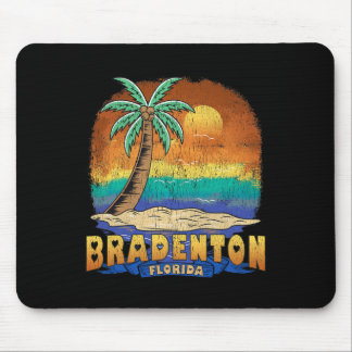 Tapis De Souris Bradenton Floride Souvenir en détresse vintage 