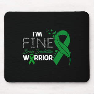 Tapis De Souris Brain Handicap Guerrier Je suis beau Plumes Disab