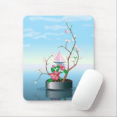 Tapis De Souris Branche de fleurs (Avec souris)