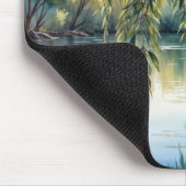 Tapis De Souris Branche de limon sur un lac (Coin)