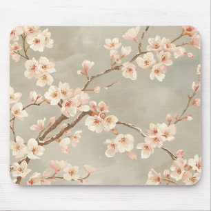 Tapis De Souris Branche de Sakura Fleur de Cerisier Vintage