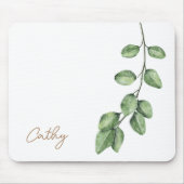 Tapis De Souris Branche Élégante Nom Feminine Pad Souris (Devant)