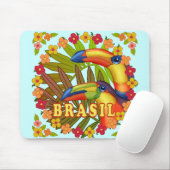Tapis De Souris Brasil Toucans mousepad (Avec souris)