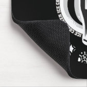 Tapis De Souris Brassage de métier, noir et blanc 2 (Coin)