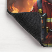 Tapis De Souris **"Bravoure éclatante : Le pompier Otter"** (Coin)