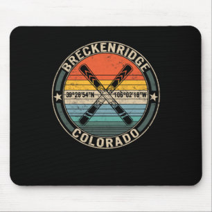 Tapis De Souris Breckenridge Colorado Ski Mountain Snowboard