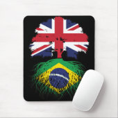 Tapis De Souris Brésil Brésil Britanniques Royaume-Uni drapeau des (Avec souris)