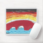 Tapis De Souris Bridge at Night Mousepad (Avec souris)