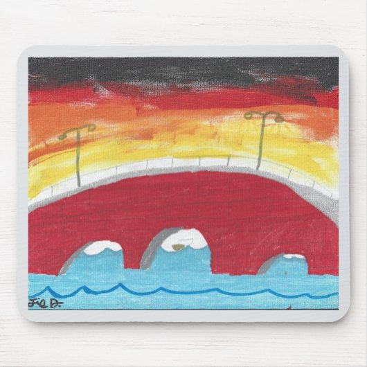 Tapis De Souris Bridge at Night Mousepad (Devant)