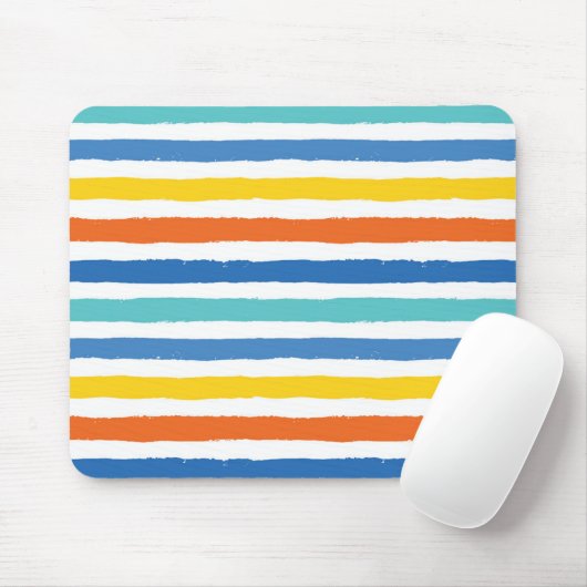 Tapis De Souris Bright Beach Striped Motif (Avec souris)
