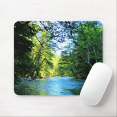 Tapis De Souris Bright Blue River Under Green Tree à Washington (Avec souris)